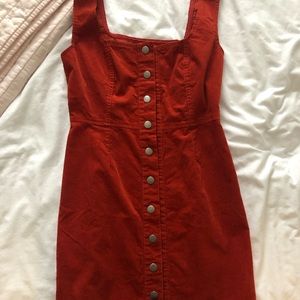 Urban Outfitters Corduroy Dress - Burnt Orange